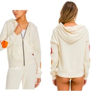 Aviator Nation Heart Fade Zip Up Hoodie